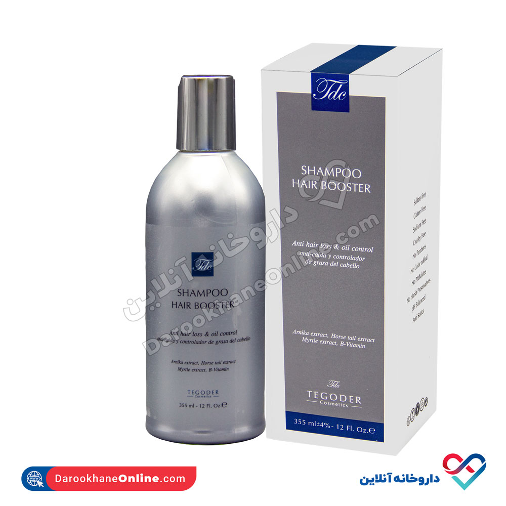 tegoder-hair-booster-khakestari-3.jpg شامپو ضد ریزش آقایان تگودر 355 میلی - Image 1