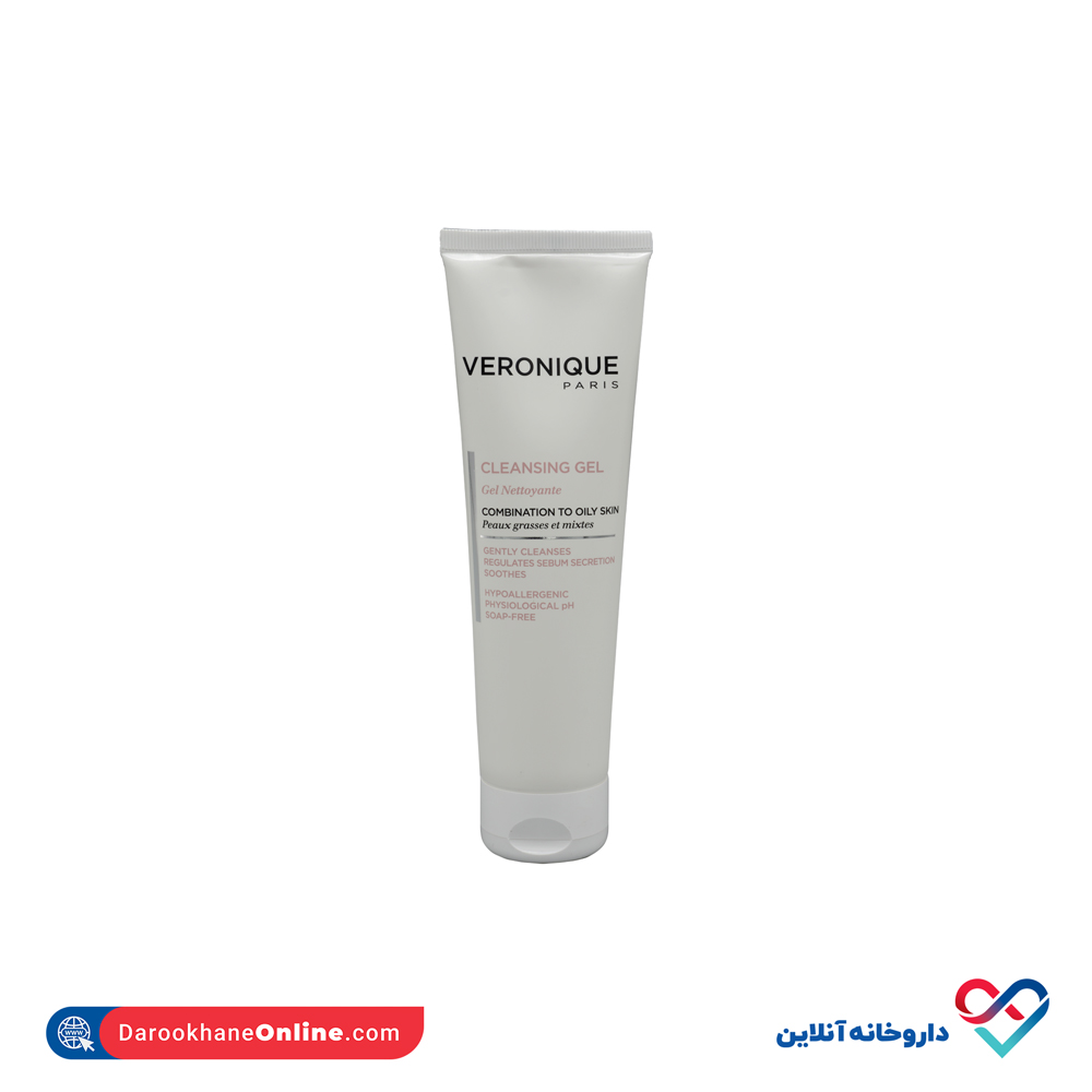 cleansing-gel-combination-to-oily-skin-veronique-3.jpg ژل شوینده پوست مختلط و چرب ورونیک 150 میل - Image 3