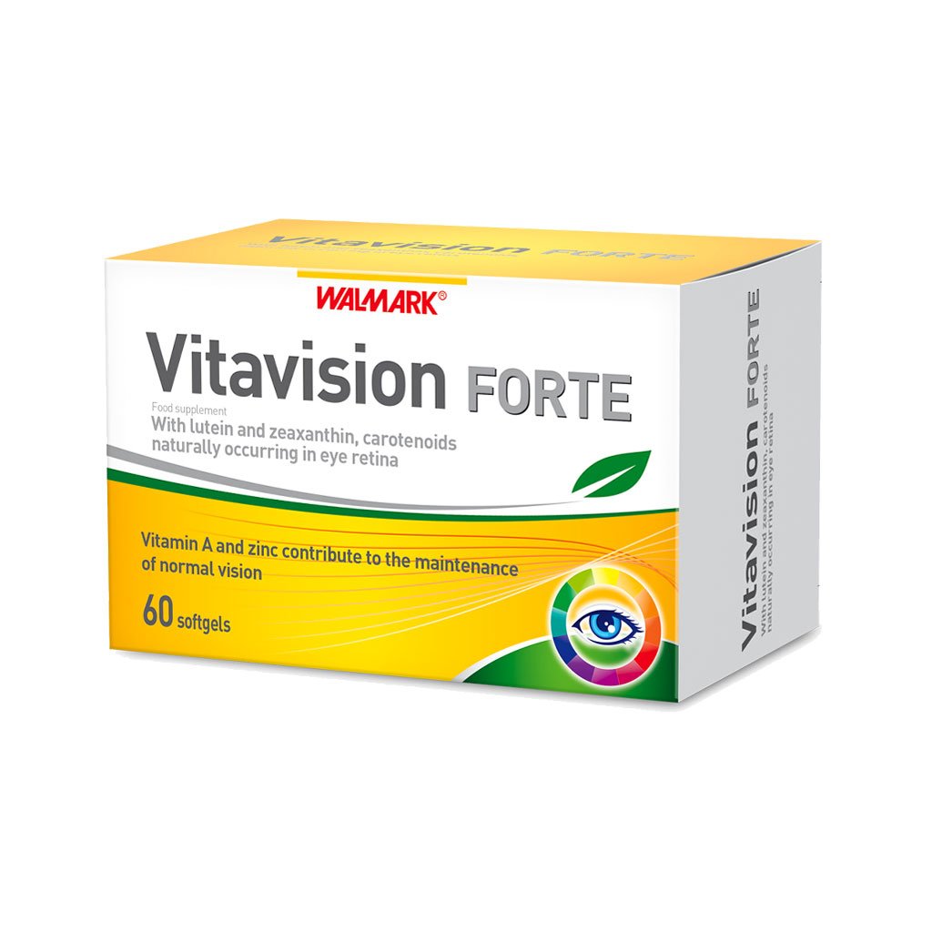 Walmark-Vitavision-Forte-60-Soft-Gels.jpg کپسول ویتاویژن فورت والمارک 60 عددی - Image 1