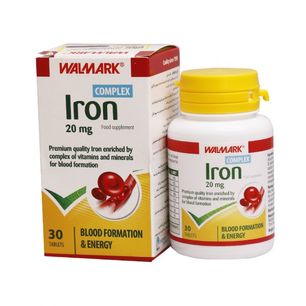 iron.walmark.jpg قرص آیرون کمپلکس والمارک 30 عددی - Image 2