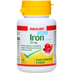 iron.walmark2.jpg قرص آیرون کمپلکس والمارک 30 عددی - Image 3
