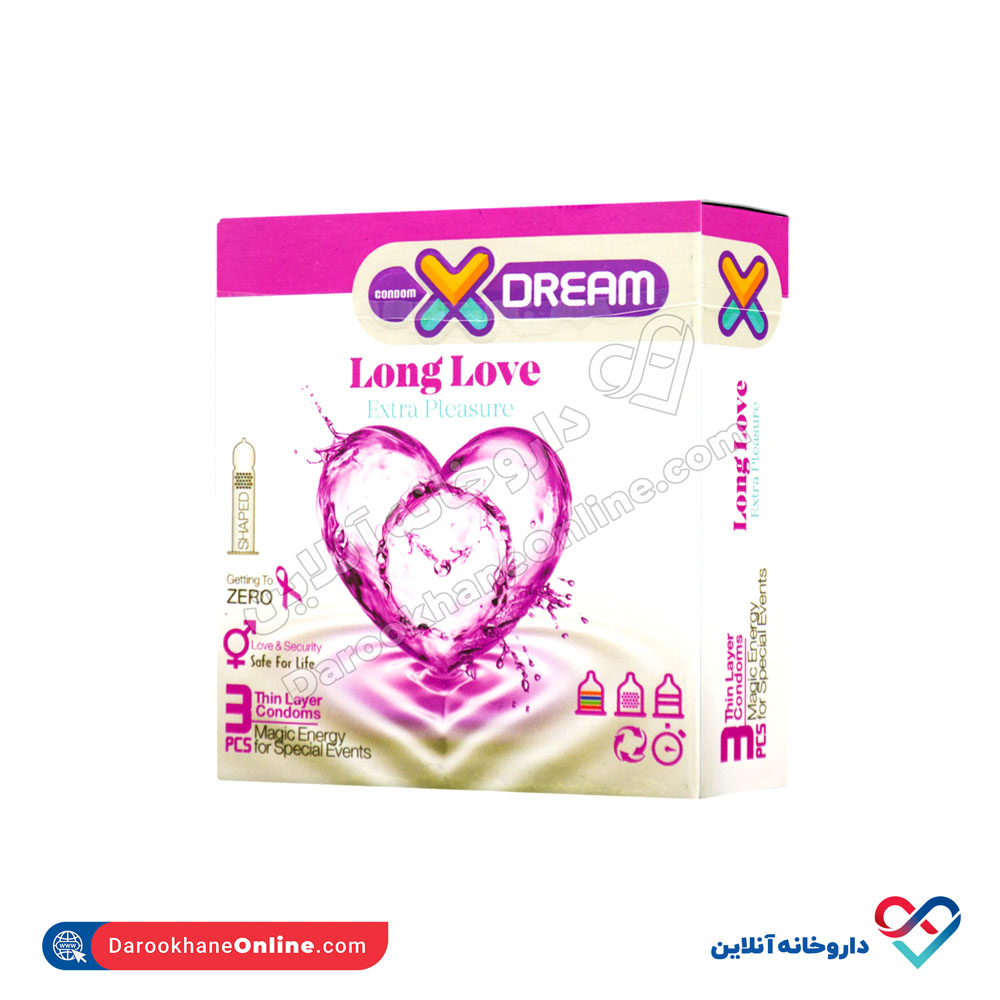 xdream-long-love-condom-3pcs-1.jpg کاندوم لانگ لاو ایکس دریم ۳ عددی - Image 1