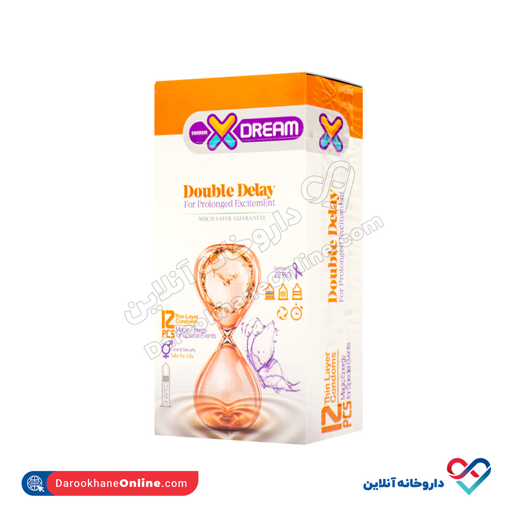 xdream-doubledelay_12pcs-1.jpg کاندوم تاخیری مضاعف ایکس دریم 12 عددی - Image 1