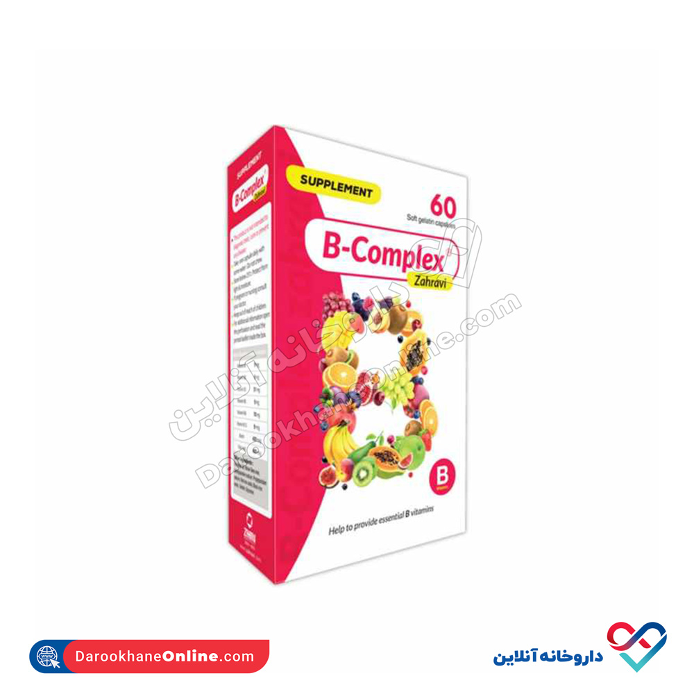 Zahravi-Zinc-Plus-B-Complex.jpg کپسول ب کمپلکس زهراوی 60 عدد - Image 1