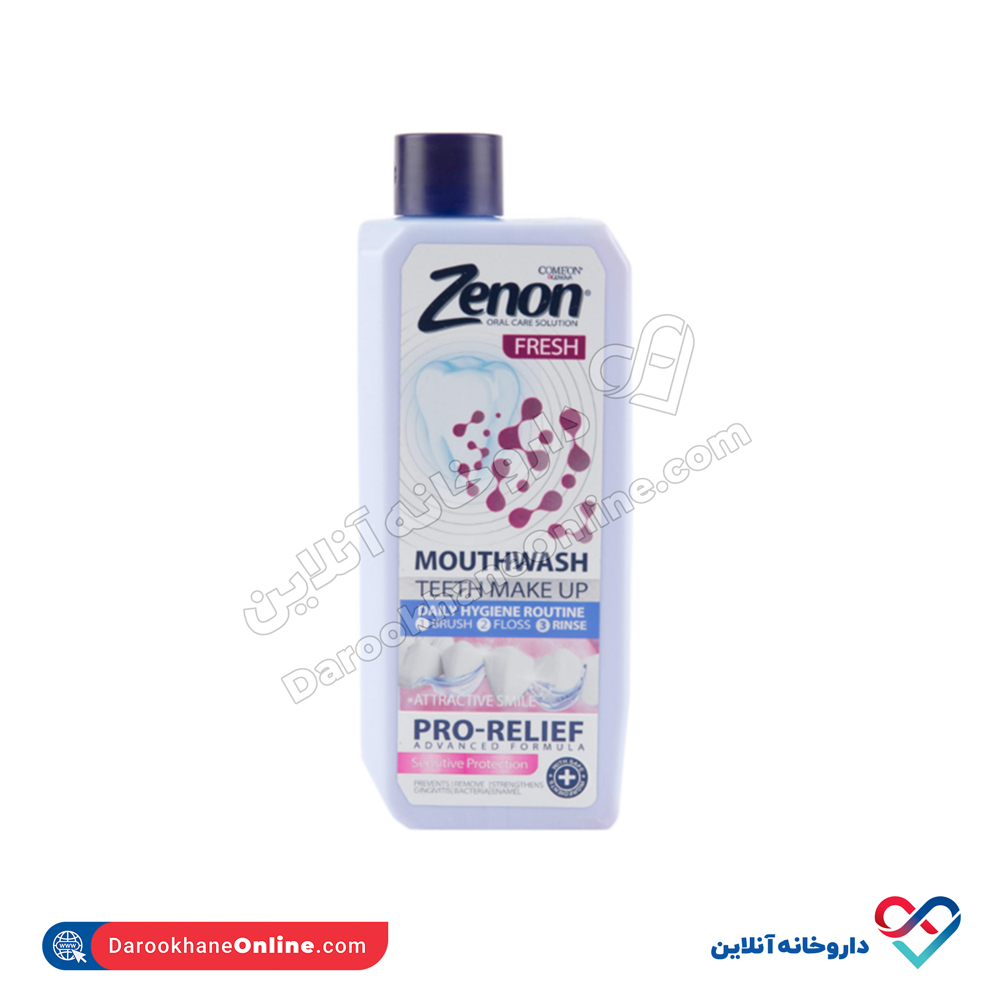Zenon-Pro-Relief-Mouthwash-400ml.jpg دهانشویه لثه های حساس پرو ریلیف زنون 400 میل - Image 1