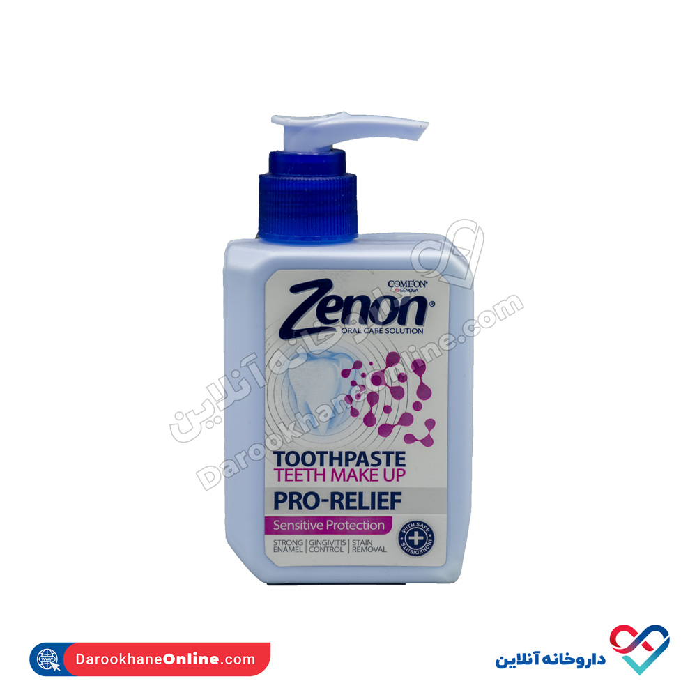 zenon-sensitive-protection-toothpaste-1.jpg خمیر دندان لثه های حساس سنستیو ریلیف زنون 230 میل - Image 1