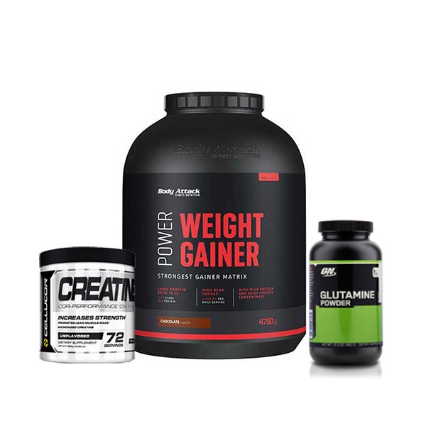 -گینر-بادی-اتک،-گلوتامین-300-او-ان-و-کراتین-سلوکور پودر گین مس ناترند 2250 گرمی - Image 1