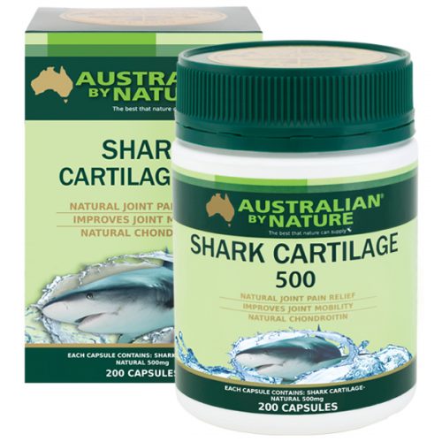 Chark-Cartilage-500mg-200-Caps-500x500 کپسول شارک کارتیلیج استرالین بای نیچر 200 عدد - Image 1