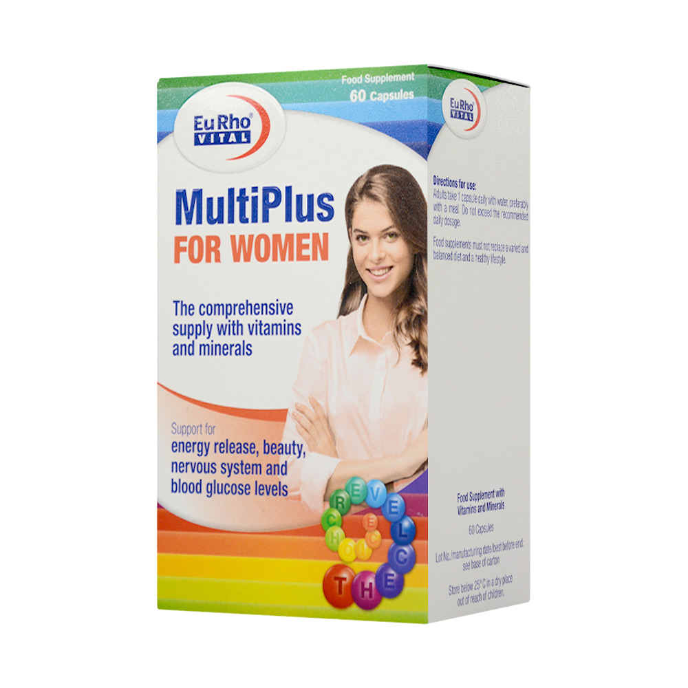 eurhovital-multiplus-for-women-60-capsul-1 کپسول مولتی پلاس بانوان یوروویتال 60 عددی - Image 1
