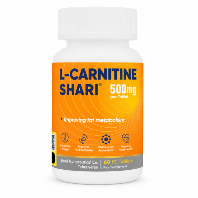 قرص ال کارنتین 500 میلی گرم شاری 60 عددی